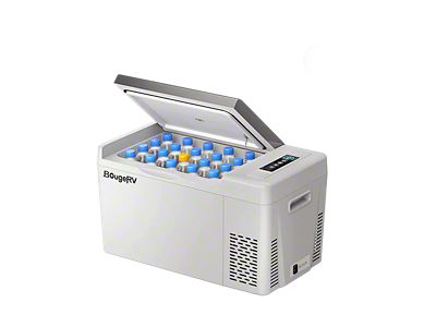BougeRV 12V 23-Quart Portable Fridge; Gray