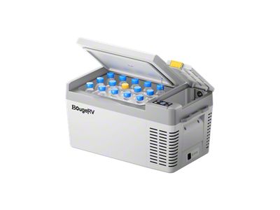 BougeRV CRPRO20 21-Quart 12V Portable Car Fridge Freezer; White