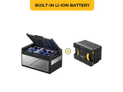 BougeRV Rocky Dual Zone 12V Portable Fridge; 81-Quart