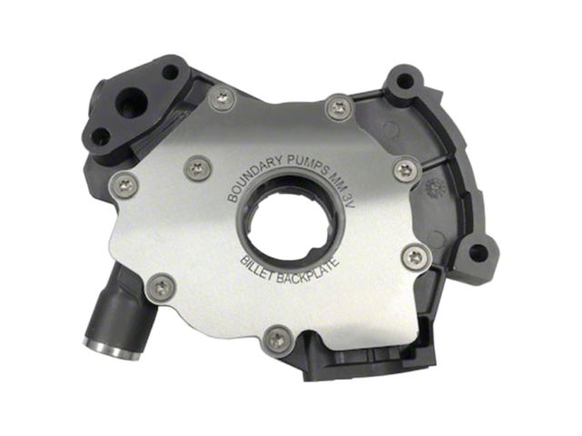 Boundary Racing Pumps Billet Oil Pump with Gear Vane Ported and Steel Back Plate; MartenWear Treated (99-15 V8 F-150)