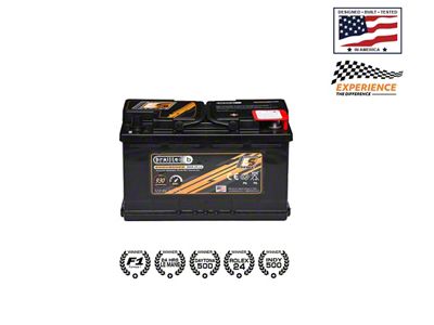 Braille Battery Endurance AGM Battery; Group Size B94R-H7-L4 (19-21 2.7L Sierra 1500)