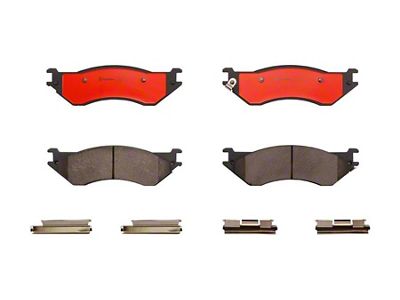 Brembo NAO Ceramic Brake Pads; Front Pair (99-03 F-150 Lightning; 00-03 7 or 8-Lug F-150)