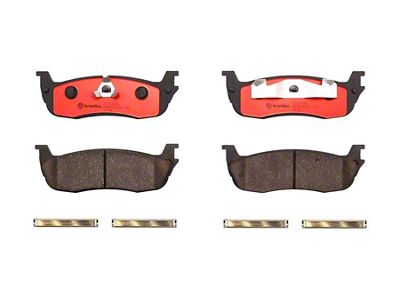 Brembo NAO Ceramic Brake Pads; Rear Pair (99-03 F-150 Lightning; Late 00-03 F-150 5 or 7-Lug w/ Rear Disc Brakes)