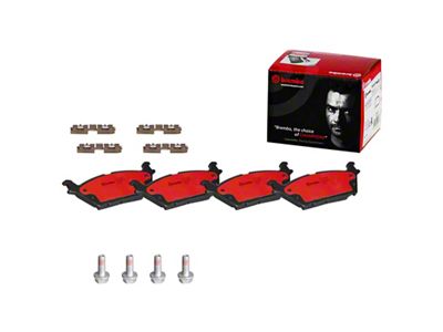 Brembo NAO Ceramic Brake Pads; Rear Pair (15-20 F-150 w/ Electric Parking Brake)