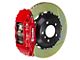 Brembo GT Series 4-Piston Front Big Brake Kit with 14-Inch 2-Piece Type 1 Slotted Rotors; Red Calipers (97-03 4WD F-150)