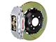 Brembo GT Series 4-Piston Front Big Brake Kit with 14-Inch 2-Piece Type 1 Slotted Rotors; Silver Calipers (00-03 2WD F-150)