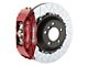 Brembo GT Series 4-Piston Front Big Brake Kit with 14-Inch 2-Piece Type 3 Slotted Rotors; Red Calipers (97-03 4WD F-150)