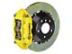 Brembo GT Series 4-Piston Rear Big Brake Kit with 15-Inch 2-Piece Type 1 Slotted Rotors; Yellow Calipers (15-17 F-150, Excluding Raptor)