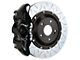 Brembo GT Series 4-Piston Rear Big Brake Kit with 15-Inch 2-Piece Type 3 Slotted Rotors; Black Calipers (2017 F-150 Raptor)