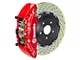 Brembo GT Series 6-Piston Front Big Brake Kit with 15-Inch 2-Piece Cross Drilled Rotors; Red Calipers (21-24 F-150 Raptor)