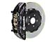 Brembo GT Series 6-Piston Front Big Brake Kit with 15-Inch 2-Piece Type 1 Slotted Rotors; Black Calipers (2004 4WD F-150)