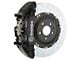 Brembo GT Series 6-Piston Front Big Brake Kit with 15-Inch 2-Piece Type 3 Slotted Rotors; Black Calipers (2004 4WD F-150)