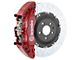 Brembo GT Series 6-Piston Front Big Brake Kit with 15-Inch 2-Piece Type 3 Slotted Rotors; Red Calipers (10-14 F-150 Raptor)