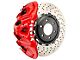 Brembo GT Series 8-Piston Front Big Brake Kit with 16.20-Inch 2-Piece Cross Drilled Rotors; Red Calipers (21-24 F-150 Raptor)