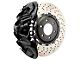 Brembo GT Series 8-Piston Front Big Brake Kit with 16.20-Inch 2-Piece Cross Drilled Rotors; Black Calipers (21-24 F-150 Raptor)