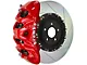 Brembo GT Series 8-Piston Front Big Brake Kit with 16.20-Inch 2-Piece Type 1 Slotted Rotors; Red Calipers (21-24 F-150, Excluding Raptor)