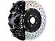 Brembo GT Series 8-Piston Front Big Brake Kit with 16.20-Inch 2-Piece Cross Drilled Rotors; Black Calipers (09-14 2WD F-150)