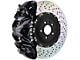 Brembo GT Series 8-Piston Front Big Brake Kit with 16.20-Inch 2-Piece Cross Drilled Rotors; Black Calipers (10-14 F-150 Raptor)
