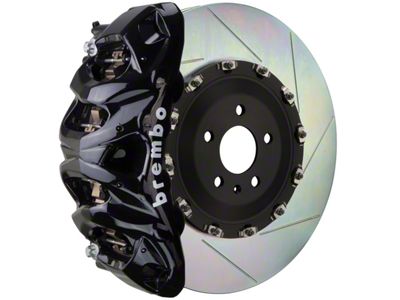 Brembo GT Series 8-Piston Front Big Brake Kit with 16.20-Inch 2-Piece Type 1 Slotted Rotors; Black Calipers (10-14 F-150 Raptor)