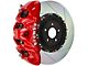 Brembo GT Series 8-Piston Front Big Brake Kit with 16.20-Inch 2-Piece Type 1 Slotted Rotors; Red Calipers (15-20 F-150, Excluding Raptor)