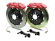 Brembo GT Series 4-Piston Rear Big Brake Kit with 2-Piece Slotted Rotors; Red Calipers (07-13 Silverado 1500)
