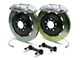Brembo GT Series 4-Piston Rear Big Brake Kit with 2-Piece Slotted Rotors; Silver Calipers (14-18 Sierra 1500)