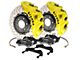 Brembo GT Series 8-Piston Front Big Brake Kit with 16.20-Inch Cross Drilled Rotors; Yellow Calipers (17-20 F-150 Raptor)