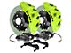 Brembo GT Series 8-Piston Front Big Brake Kit with 16.20-Inch Type 1 Slotted Rotors; Fluorescent Yellow Calipers (17-20 F-150 Raptor)