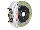 Brembo GT Series 6-Piston Front Big Brake Kit with 2-Piece Cross Drilled Rotors; Silver Calipers (00-06 Silverado 1500)