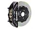 Brembo GT Series 6-Piston Front Big Brake Kit with 2-Piece Slotted Rotors; Black Calipers (00-06 Silverado 1500)