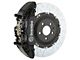 Brembo GT Series 6-Piston Front Big Brake Kit with Type 3 Slotted Rotors; Black Calipers (00-06 Silverado 1500)