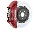 Brembo GT Series 6-Piston Front Big Brake Kit with Type 3 Slotted Rotors; Red Calipers (00-06 Silverado 1500)