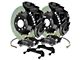 Brembo GT Series 8-Piston Front Big Brake Kit with 2-Piece Slotted Rotors; Black Calipers (07-18 Silverado 1500)