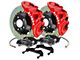 Brembo GT Series 8-Piston Front Big Brake Kit with 2-Piece Slotted Rotors; Red Calipers (07-18 Sierra 1500)