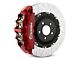 Brembo GT Series 8-Piston Front Big Brake Kit with Type 3 Slotted Rotors; Red Calipers (00-06 Silverado 1500)
