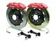 Brembo GT Series 4-Piston Rear Big Brake Kit with 2-Piece Slotted Rotors; Red Calipers (07-13 Sierra 1500)