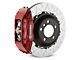 Brembo GT Series 4-Piston Rear Big Brake Kit with Type 3 Slotted Rotors; Red Calipers (07-13 Silverado 1500)