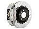 Brembo GT Series 4-Piston Rear Big Brake Kit with Type 3 Slotted Rotors; Silver Calipers (14-18 Silverado 1500)