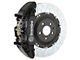 Brembo GT Series 6-Piston Front Big Brake Kit with 15-Inch 2-Piece Type 3 Slotted Rotors; Black Calipers (19-24 Sierra 1500)