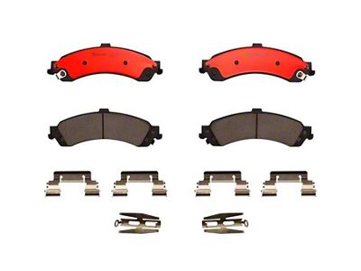 Brembo NAO Ceramic Brake Pads; Rear Pair (01-06 Silverado 1500 w/ Dual Piston Rear Calipers)