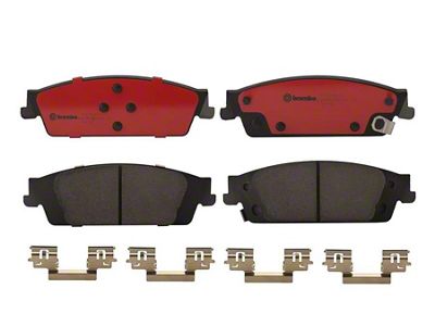 Brembo NAO Ceramic Brake Pads; Rear Pair (14-18 Silverado 1500)