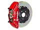 Brembo GT Series 6-Piston Front Big Brake Kit with 15-Inch 2-Piece Type 1 Slotted Rotors; Red Calipers (19-24 Silverado 1500)