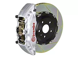 Brembo GT Series 6-Piston Front Big Brake Kit with 15-Inch 2-Piece Type 1 Slotted Rotors; Silver Calipers (19-24 Silverado 1500)