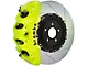 Brembo GT Series 8-Piston Front Big Brake Kit with 16.20-Inch 2-Piece Type 1 Slotted Rotors; Fluorescent Yellow Calipers (07-18 Silverado 1500)