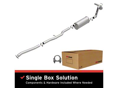 BRExhaust Direct-Fit Single Exhaust System; Side Exit (05-06 3.7L Dakota)