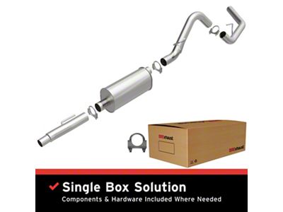 BRExhaust Direct-Fit Single Exhaust System; Side Exit (11-14 3.7L F-150)