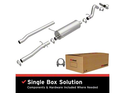 BRExhaust Direct-Fit Single Exhaust System; Side Exit (00-03 4WD 3.9L Dakota)