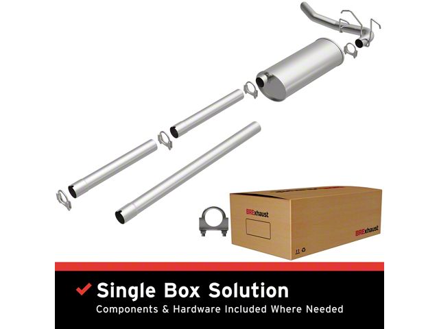 BRExhaust Direct-Fit Single Exhaust System; Side Exit (1997 4.2L F-150)