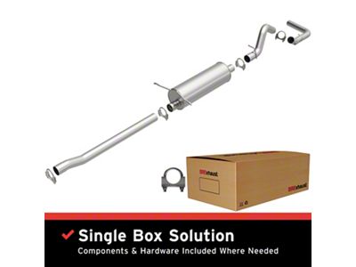 BRExhaust Direct-Fit Single Exhaust System; Side Exit (00-03 2WD 4.7L Dakota)