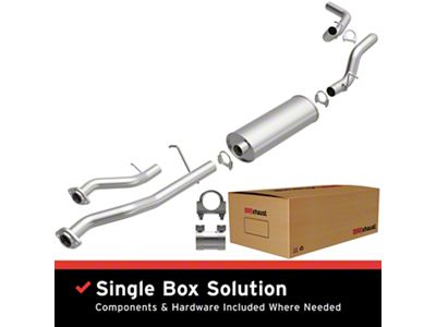 BRExhaust Direct-Fit Single Exhaust System; Side Exit (99-06 4.8L Sierra 1500)
